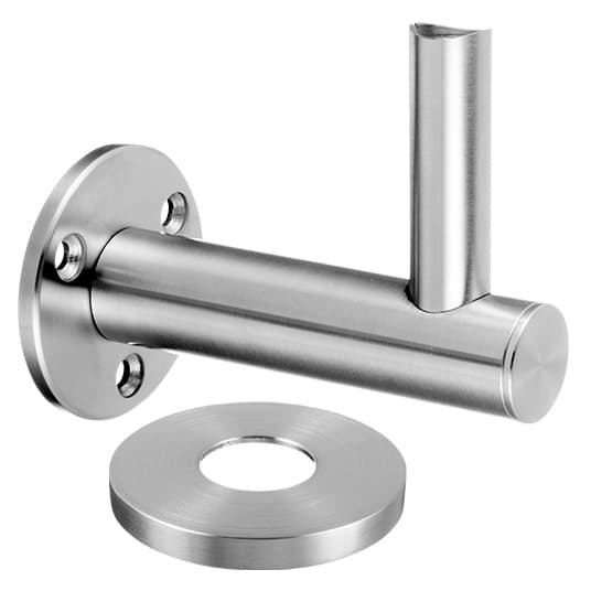 Flush Fixing Handrail Plate Bracket with Cover Cap