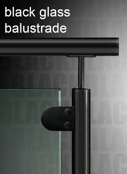 Black Glass Balustrade Black Glass Balustrade