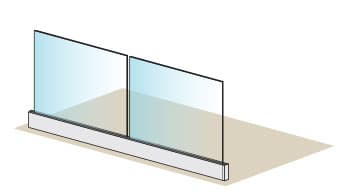 Glass Balustrade - 4 Metre - 1100mm Height Glass Balustrade - 4 Metre