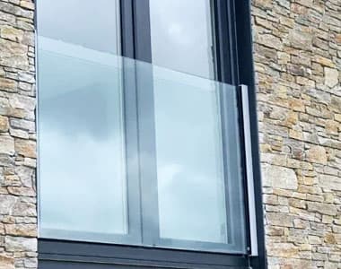 Matt Silver Profile Easy Glass View Juliet Balcony Matt Silver Profile Easy Glass View Juliet Balcony