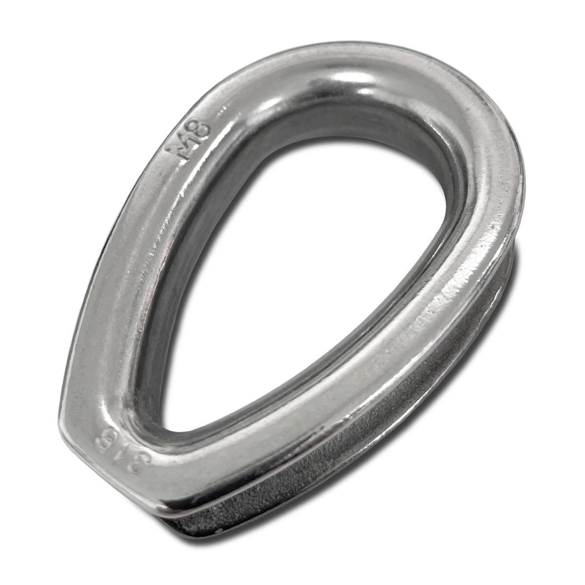 Stainless Steel Wire Rope HD Closed Thimble - Marine Grade 316 Stainless Steel Wire Rope HD Closed Thimble - Marine Grade 316