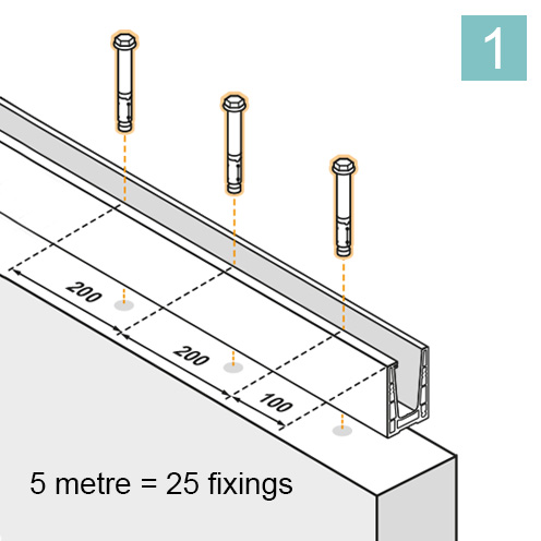 Secure base channel with anchors Secure base channel with anchors