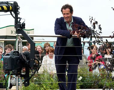 Monty Don filming at RHS Tatton Park Flower Show Monty Don filming at RHS Tatton Park Flower Show