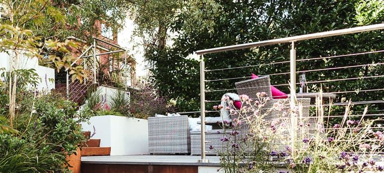 Stainless Steel Balustrade with Wire Infill Stainless Steel Balustrade with Wire Infill