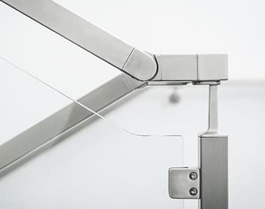 Square Stainless Steel Balustrade with Glass Infill Square Stainless Steel Balustrade with Glass Infill