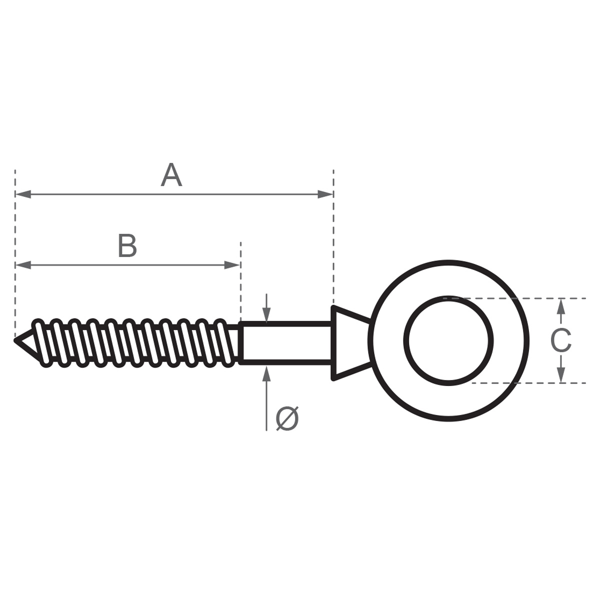 Wood Screw Thread Eye Bolt Diagram Wood Screw Thread Eye Bolt Diagram