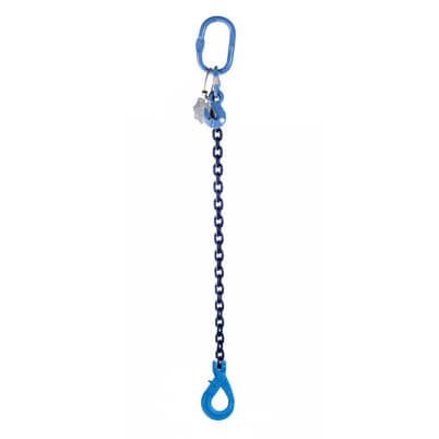 1 Leg Lifting Chain Sling with Clevis S/L Hook - Grade 100
