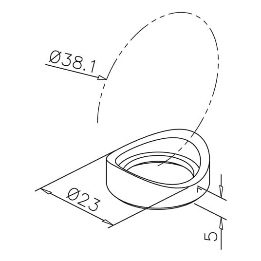 Tube Adapter Ring - Dimensions