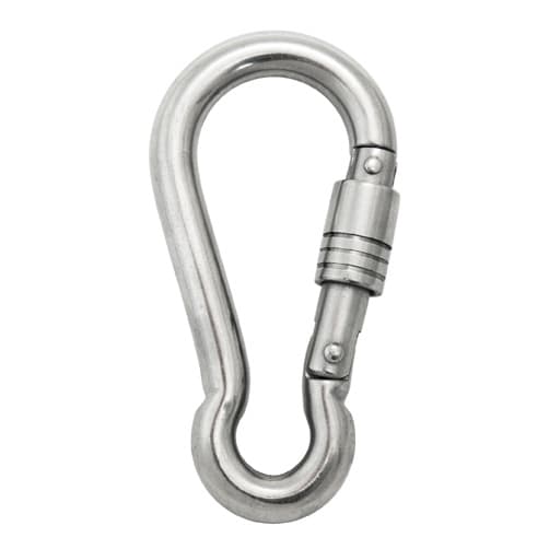 Carabiner with Self Lock Nut - Stainless Steel