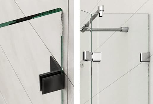 Cubicle Glass Clamps on Shower Walls