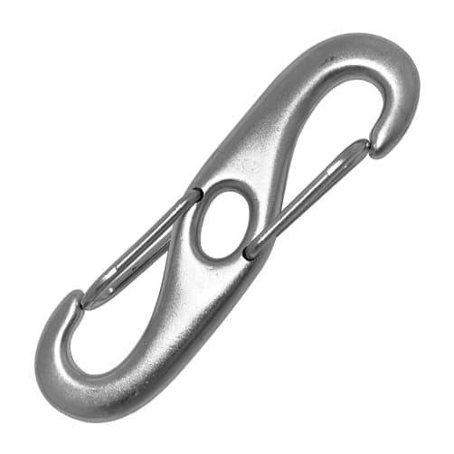 80mm Double Spring Snap Hook - 316 Stainless Steel