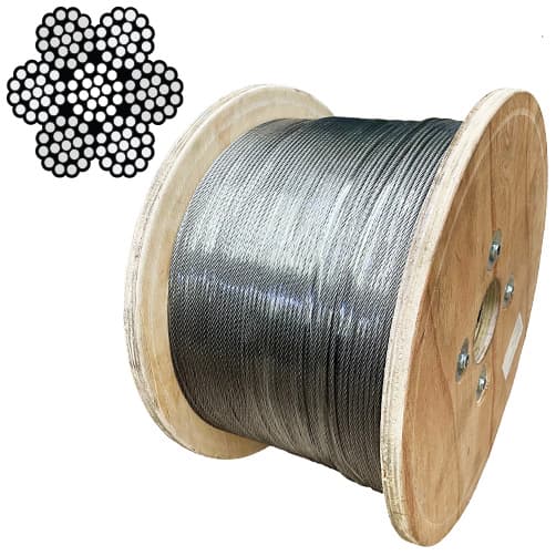 7x19 Duplex D6 Stainless Steel Wire Rope Reels