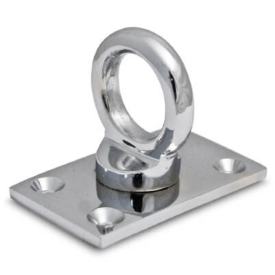 End Plate for Rope Fittings - Polished Chrome