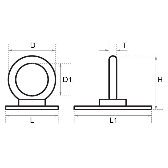 End Plate - Brass - Dimensions