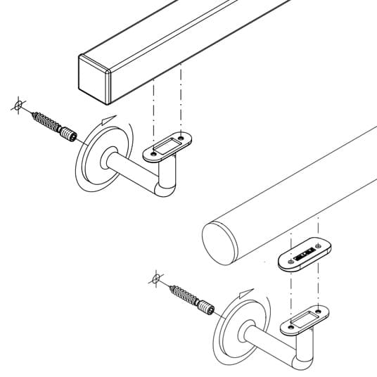 Handrail Bracket - Adapter