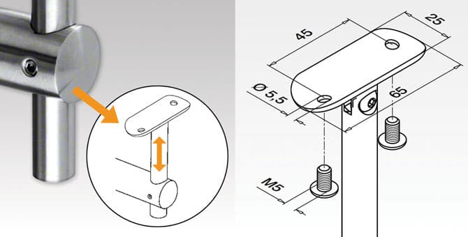 Handrail Fixing and Adjustment