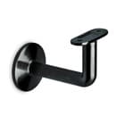 Handrail Plate Bracket - Angled Stem - Anthracite