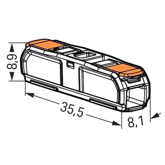 Wago 221-2411 - Dimensions