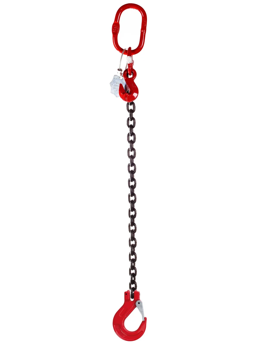 Grade 80 Chain with Clevis Grab & Foundry Hooks - SGF Single Leg