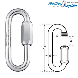 6mm Quick Link - Maillon Rapide - INOX