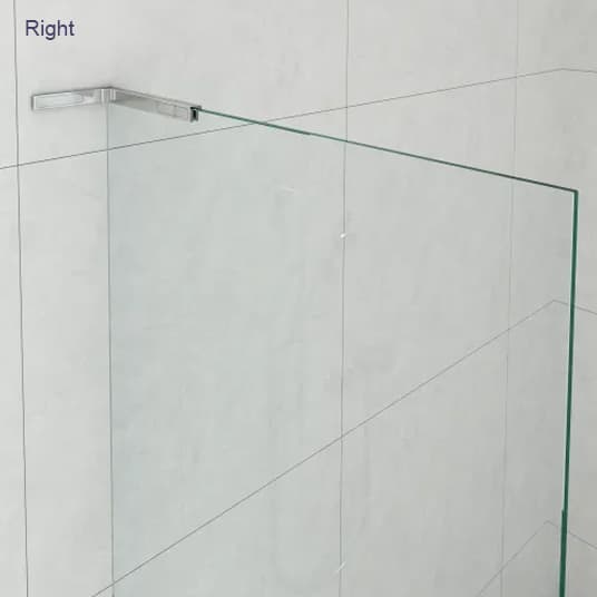Shower Screen with Right Bracket Support