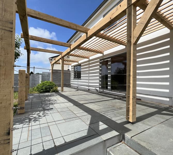 Pergola with Stainless Steel Wire Infill