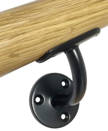 Black Powder Coated Handrail Bracket